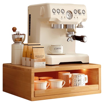 杯子置物架轨道咖啡角防尘储物柜