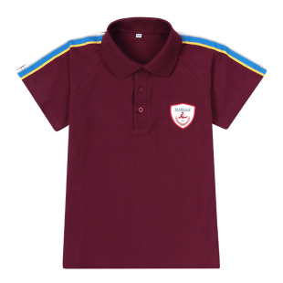 重庆大学城人民小学校服枣红暗红色学生运动服夏款短袖冬款冲锋衣