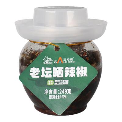 湖南特产老坛晒辣椒风味豆豉