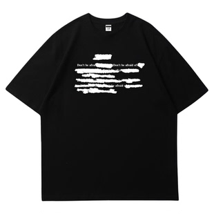 小鬼王琳凯同款美式嘻哈潮牌印花短袖t恤男夏季宽松重磅潮牌上衣