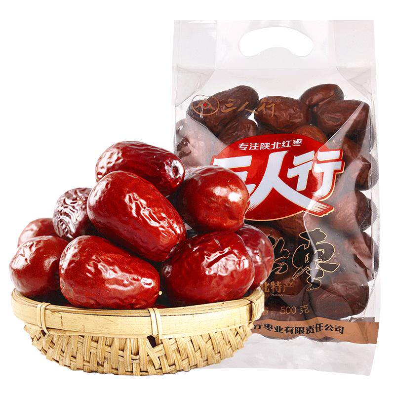 陕北清涧特产狗头枣红枣榆林大红枣吊干枣健康休闲零食食品
