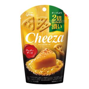 日本进口零食固力果cheeza卡蒙贝尔芝士三角饼干/薄脆饼干
