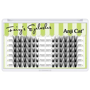 anjicat5D狐系睫毛浓密大眼睛凌乱多层次轻欧美亚裔自嫁接假睫毛