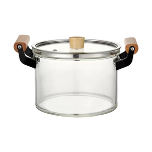 高硼硅玻璃炖锅炖汤家用透明煮锅燃气明火耐高温小瓦罐迷你汤锅碗