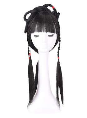 汉服头饰古装假发髻林黛玉全头套