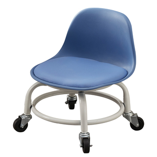 万向轮小凳子软座滑轮矮凳儿童椅子靠背圆凳家用板凳塑料移动板凳