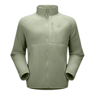 伯希和户外Polartec200抓绒衣男款秋季轻暖防风冲锋衣内胆登山服