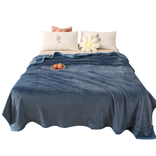 法兰绒毛毯铺床毯子珊瑚绒盖腿办公沙发毯学生夏季加厚保暖床单