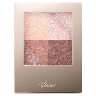 日本进口VISEE高丝四色眼影盘哑光珠光自然温柔淡妆大地色修容