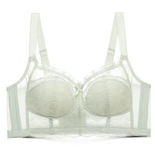 润微内衣女文胸薄款收副乳调整型大胸显小显瘦无钢圈聚拢防下垂