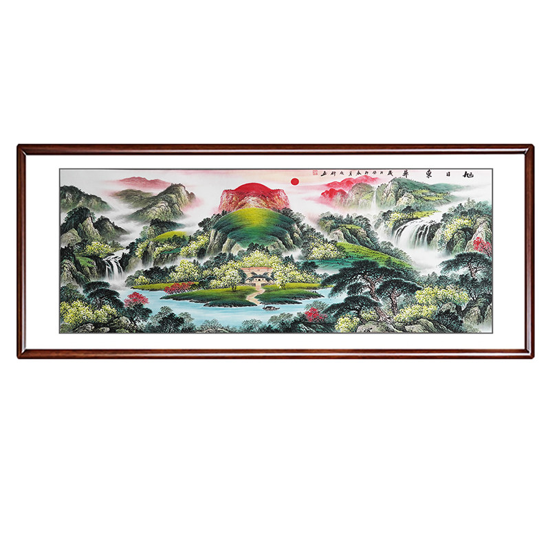 纯手绘山水画江南画院客厅山水画
