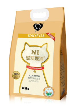 N1豆腐猫砂木薯除臭无尘6.5KG3包