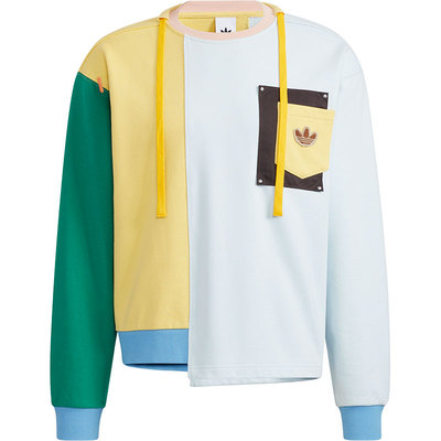 Adidas/阿迪达斯正品三叶草木偶系列情侣款针织衫卫衣 HC0348