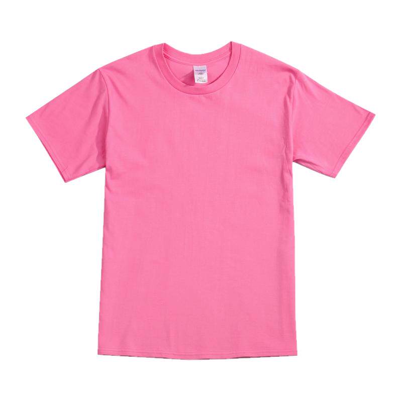 GILDAN吉尔丹76000圆领纯色大码打底衫男短袖纯棉大童T恤女印花潮