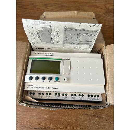 议价，辑控制器SR3B261FU原装正品AC100240V8路输入8路继电器输出
