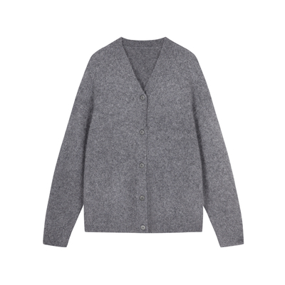 【早秋上新】JNBY/江南布衣秋冬含马海毛针织开衫女中长款慵懒风