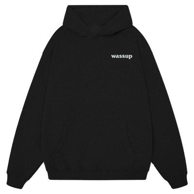 WASSUP简约卫衣女2024新款连帽美式重磅纯棉宽松高街潮牌秋冬加绒