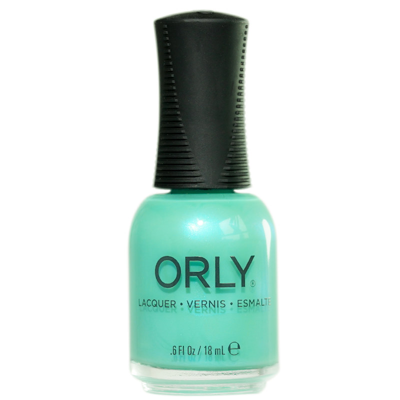 orly油性指甲油蓝绿色偏光快干