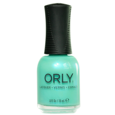 orly油性指甲油蓝绿色偏光快干
