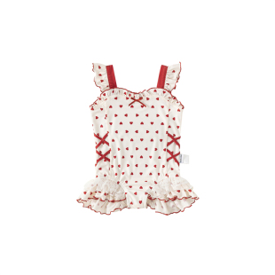 INSbobo女童泳衣宝宝游泳衣2025夏季穿搭女宝泳装洋气儿童吊带夏