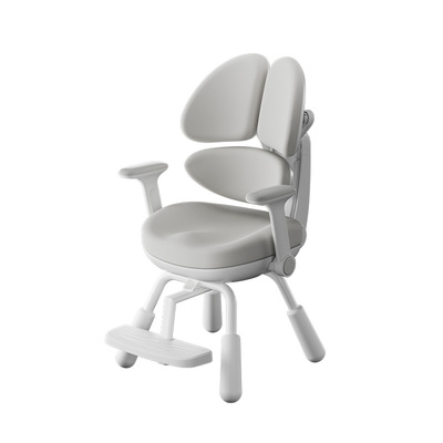 黑白调学习椅一键追背四脚稳定