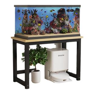 鱼缸架子钢木金属鱼缸桌子水簇箱子底架托架铁艺放置台可定制底座