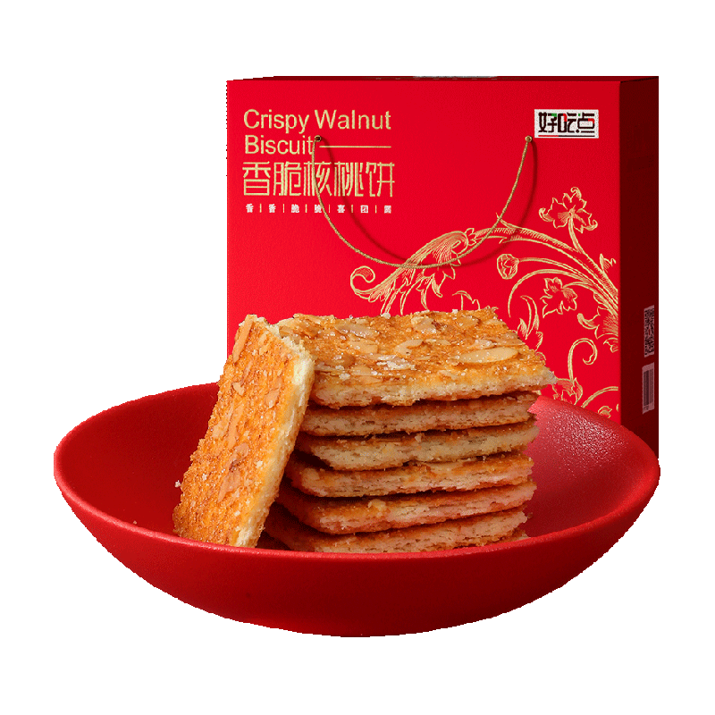 好吃点饼干香脆核桃饼休闲食品小吃学生宿舍解馋零食