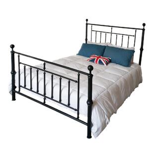 老匠高端铁艺床双人1.8米轻奢新中式铁床1.5单人铁架高尾金属床74