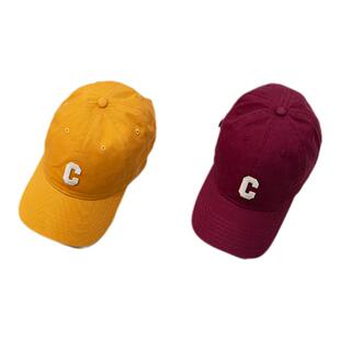 OCE帽子鸭舌帽刺绣男女春秋夏季遮阳帽加宽大帽檐显脸小C标棒球帽