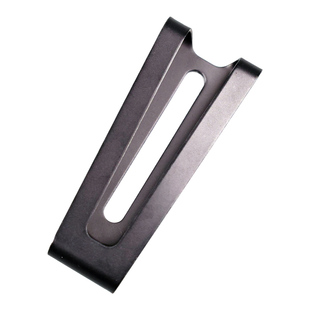 QingGear刀鞘防丢腰带夹子多功能长卡槽刀套K鞘配件黑色鞘套背夹