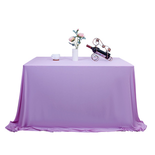ins纯色垂顺桌布长方形会议布定制甜品台桌布酒店婚礼宴会装饰布