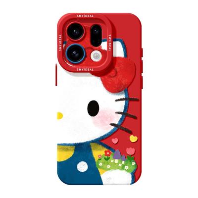 适用oppofindx9手机壳findx7pro保护套硅胶ultra全包防摔x6por高级外壳x5彩绘KT猫0pp0好看x8s+新女款pro软壳