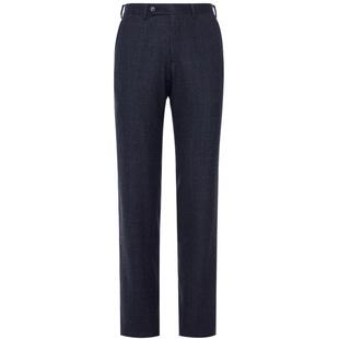 诺丁山羊毛西裤男暗条纹时尚商务绒面直筒男士正装裤子NB790412