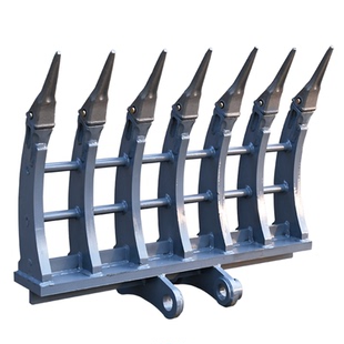 搂石头硬物60挖机耙子搂建筑垃圾开荒翻地多齿耙加工定制加厚耐磨