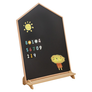 zryz儿童画板宝宝磁性双面写字板家用幼儿支架式涂鸦画画黑板白板