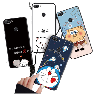 适用荣耀9i手机壳型号钢化膜卡通