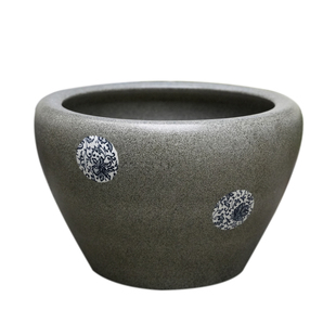 景德镇陶瓷缸古法养鱼阳台落地生态鱼缸户外庭院老式大水缸烤火盆