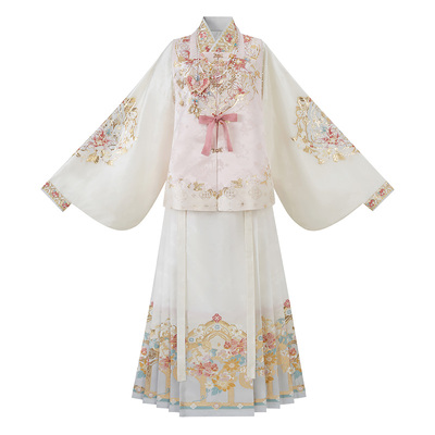 云藏月绣明制重工妆花马面裙套装