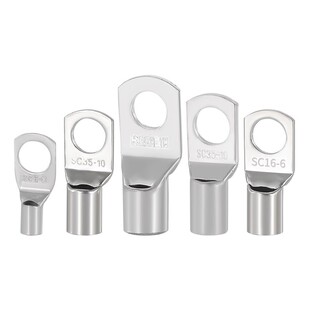 紫铜窥口接线端子SC6/10/16/25/35/50-6-8-10-12冷压线耳铜鼻子