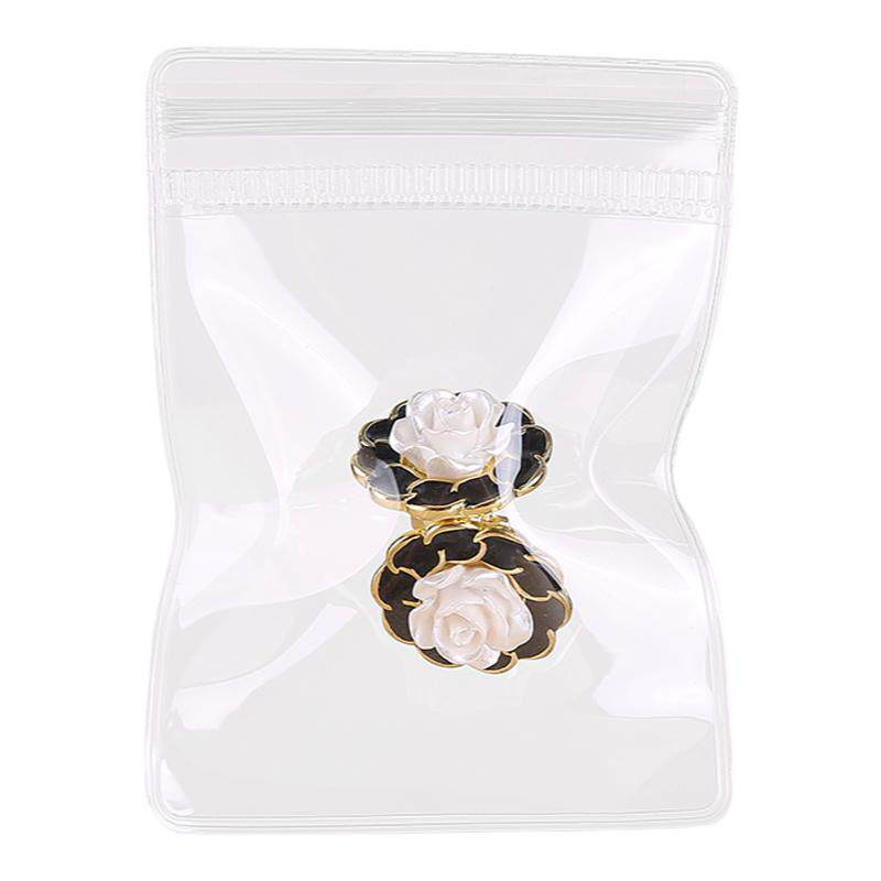 透明pvc珠宝袋文玩首饰品佛珠耳钉密封口自封小号大号加厚防氧化