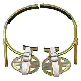 电工脚扣爬杆脚扣水泥杆脚扣通信路灯杆铁鞋电线杆脚踏升级大踏板