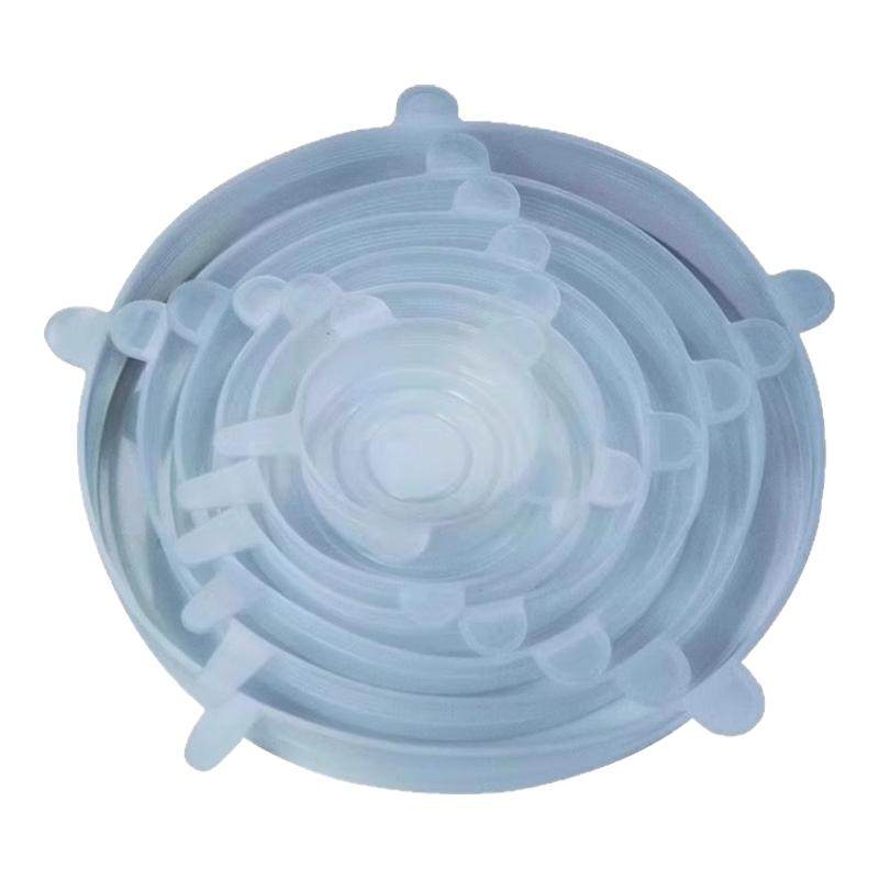 硅胶保鲜盖万能碗盖密封透明盖子食品级家用圆形通用蛙胶保险鲜膜