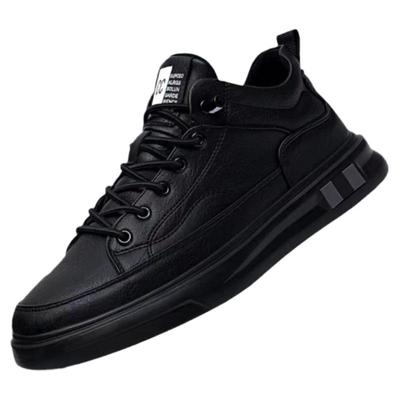 秋冬百搭高帮皮面板鞋