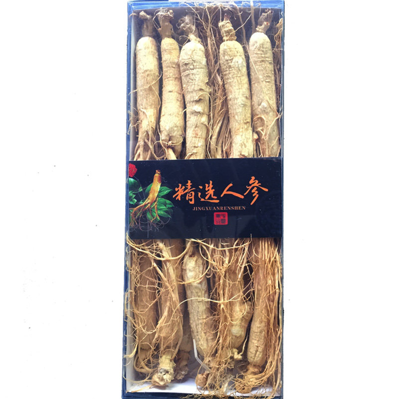 长白山人参生晒参一等泡酒煲汤