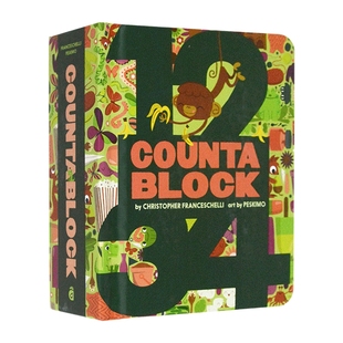 英文原版 Countablock 数数板 绘本 纸板书 英文版 进口英语原版书籍儿童全英语书