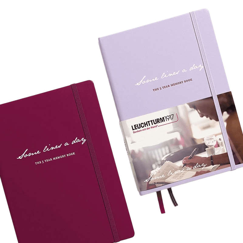 LEUCHTTURM1917德国灯塔2025新款日程本五年时光日记本A5硬皮手账笔记本办公商务留存回忆手册商务送礼笔记本