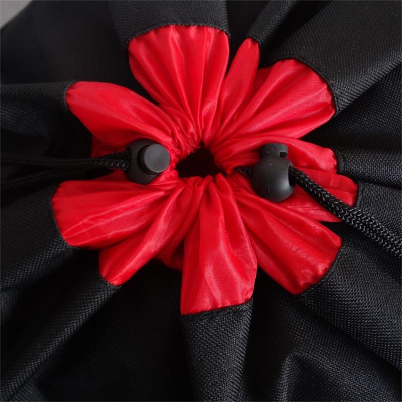 车衣车罩收纳袋专用大号圆底圆筒形束口袋抽绳加厚红色牛津布袋子