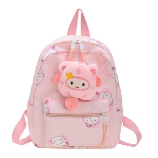 儿童书包小学生幼儿园双肩包女孩库洛米公仔出游超轻可爱女童背包