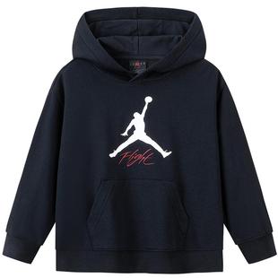 Jordan儿童装男童连帽卫衣加绒2025秋冬新款中大童女童卫衣上衣潮
