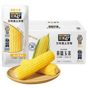 北纬47度鲜糯玉米黄糯1200g/箱